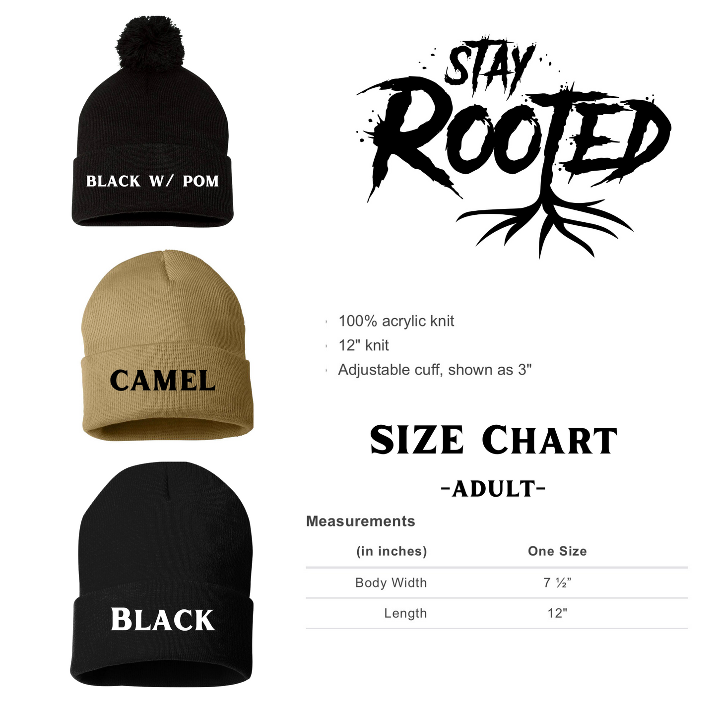 STAY ROOTED x beanie